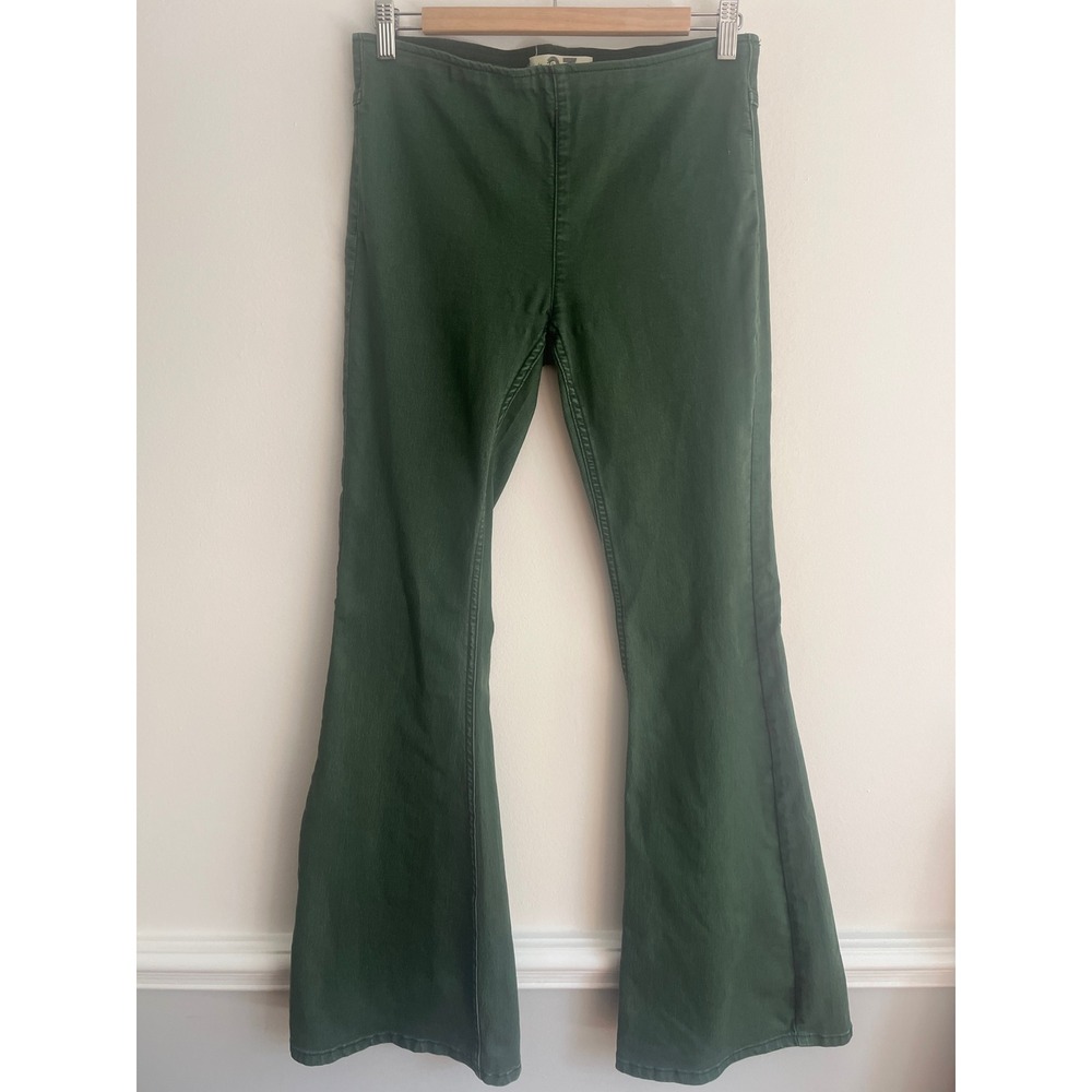 We the Free Penny Pull On Flare Jeans from Free People Size 27 Forest Green